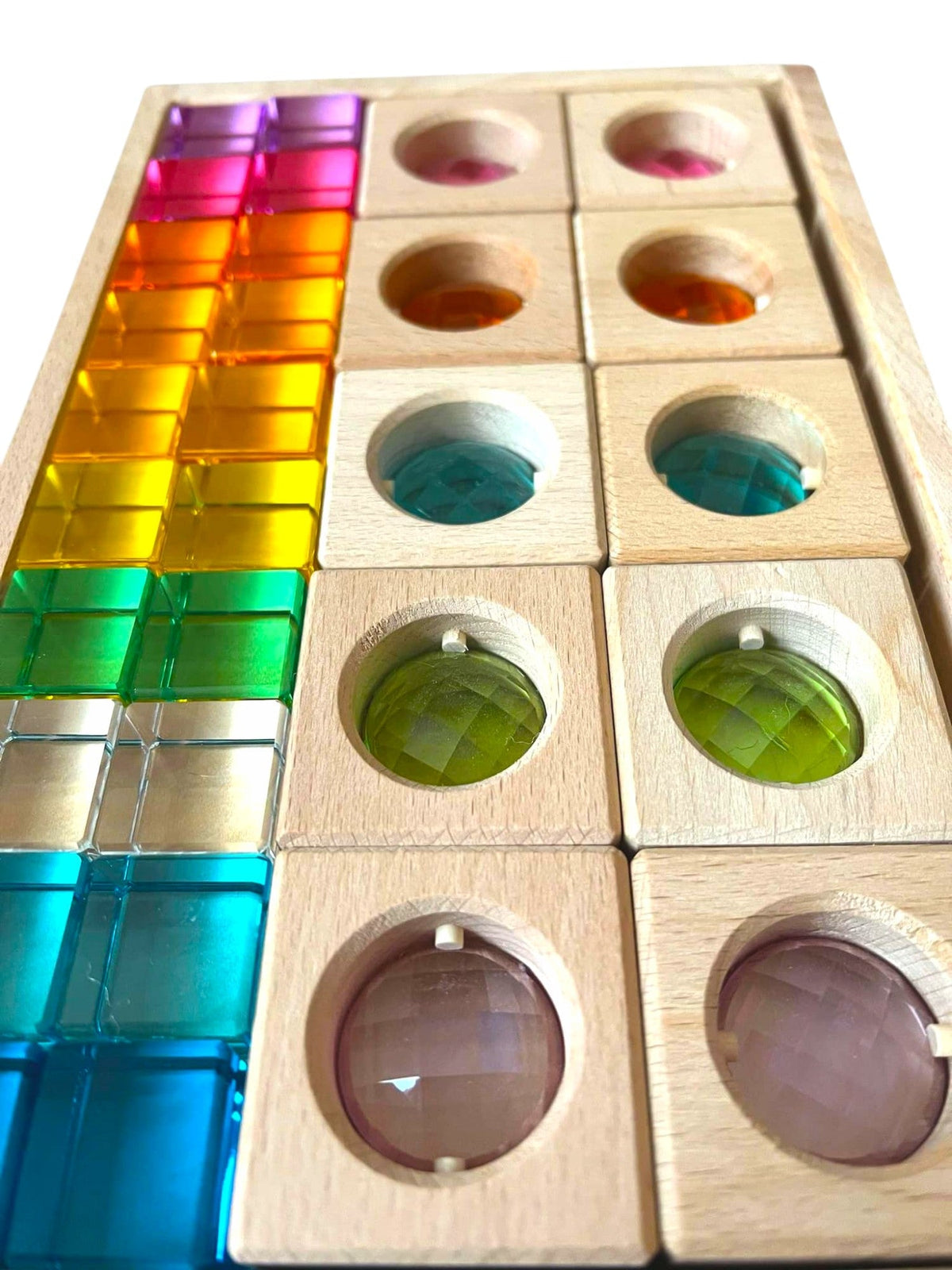 30-Piece Pastel Gem Window Block & Lucite Cube Set by Green Elephant Home and Toys – alternate view 3