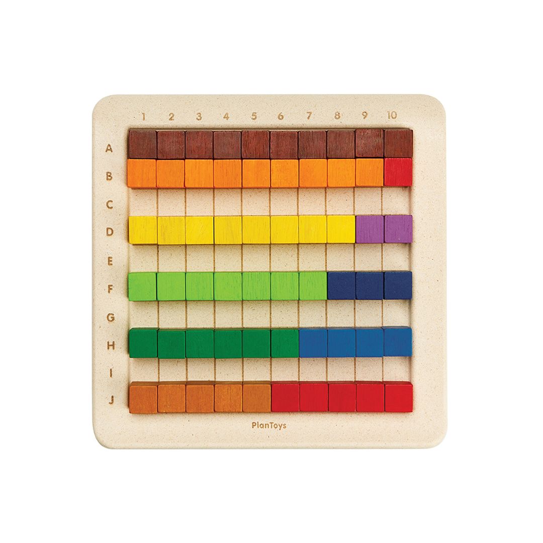PlanToys Unit Plus Wooden Counting Cubes, 100 Pieces