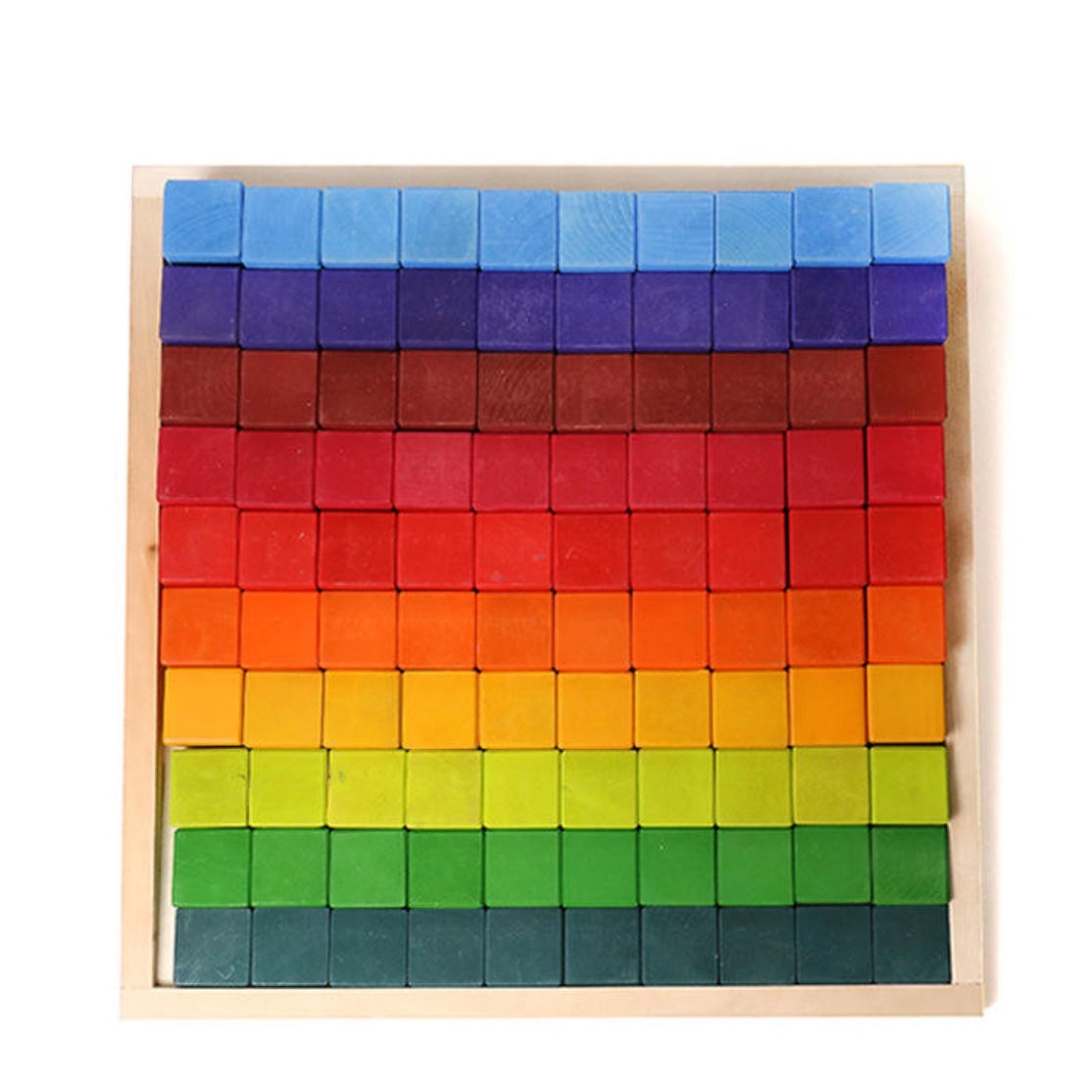 Green Elephant 100-Piece Stained Stepped Counting Blocks – product view