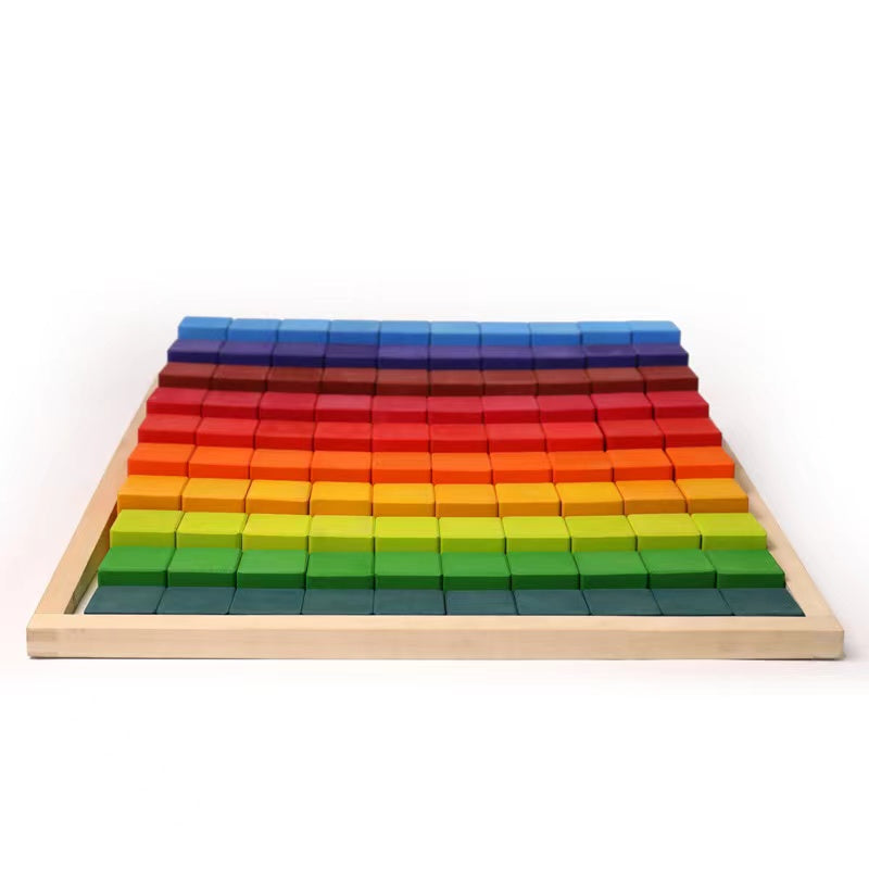 Green Elephant 100-Piece Stained Stepped Counting Blocks – product view