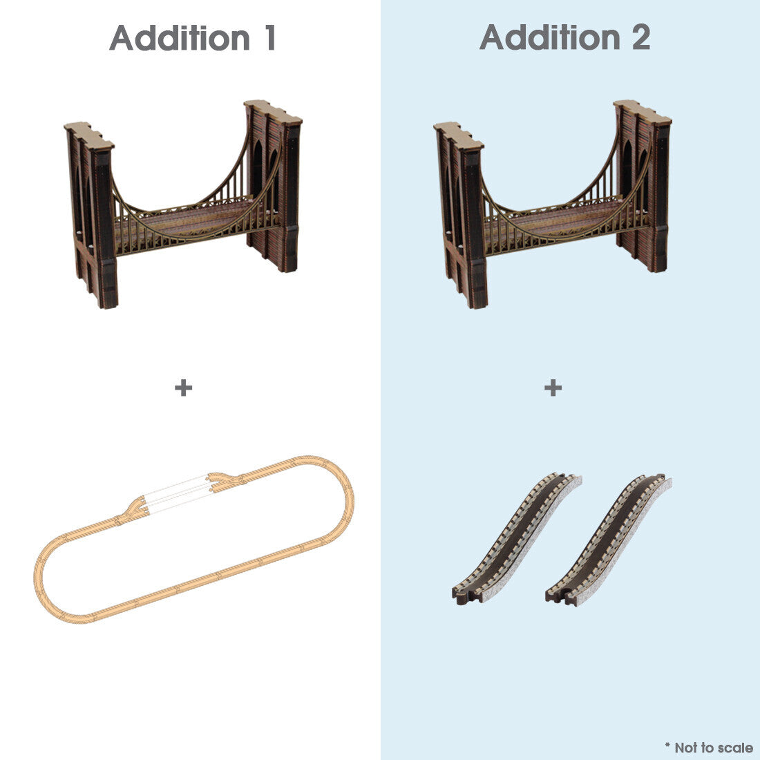 Brooklyn Bridge Train Set | Wooden Train Bridge for NYC Lovers by Maple Landmark – additional product view