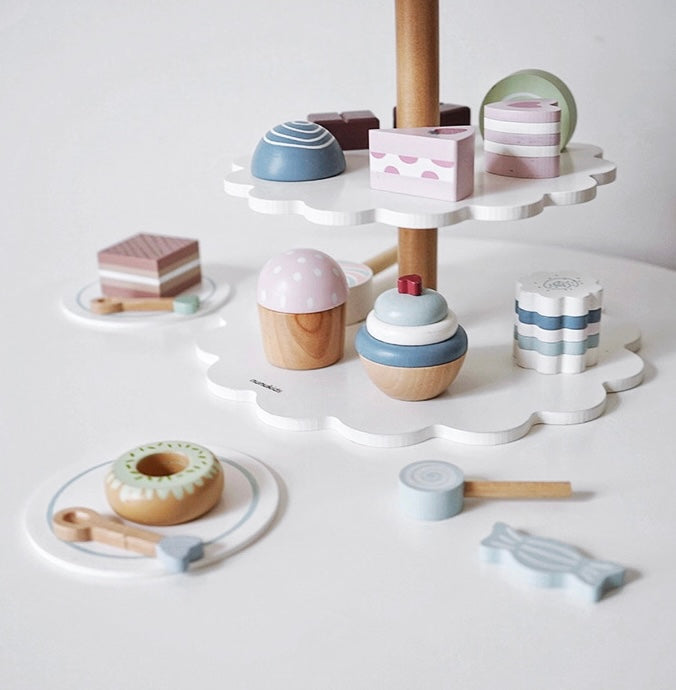 22-Piece Cake Pop Shop Wooden Bakery Playset by Green Elephant Home and Toys – alternate view 4