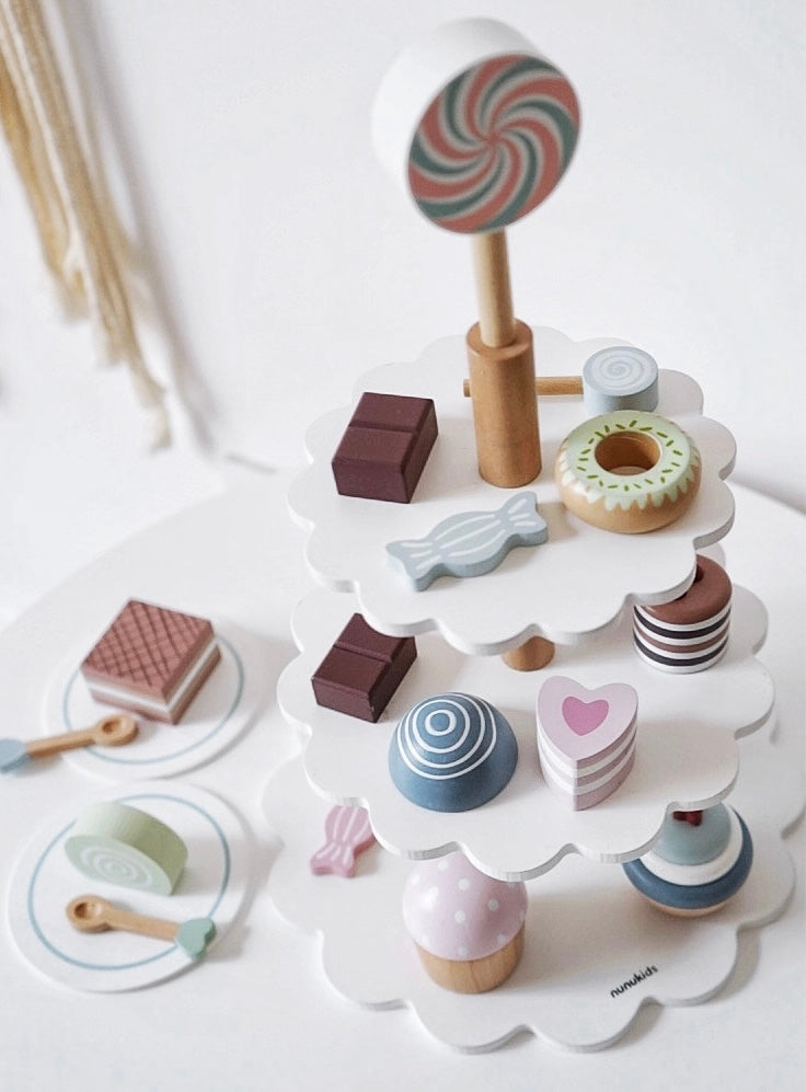 22-Piece Cake Pop Shop Wooden Bakery Playset by Green Elephant Home and Toys – alternate view 6