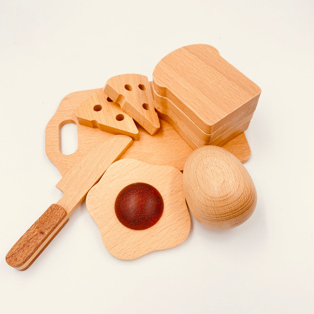 30-Piece Wooden Fruit & Vegetable Cutting Playset by Green Elephant Home and Toys – alternate view 9