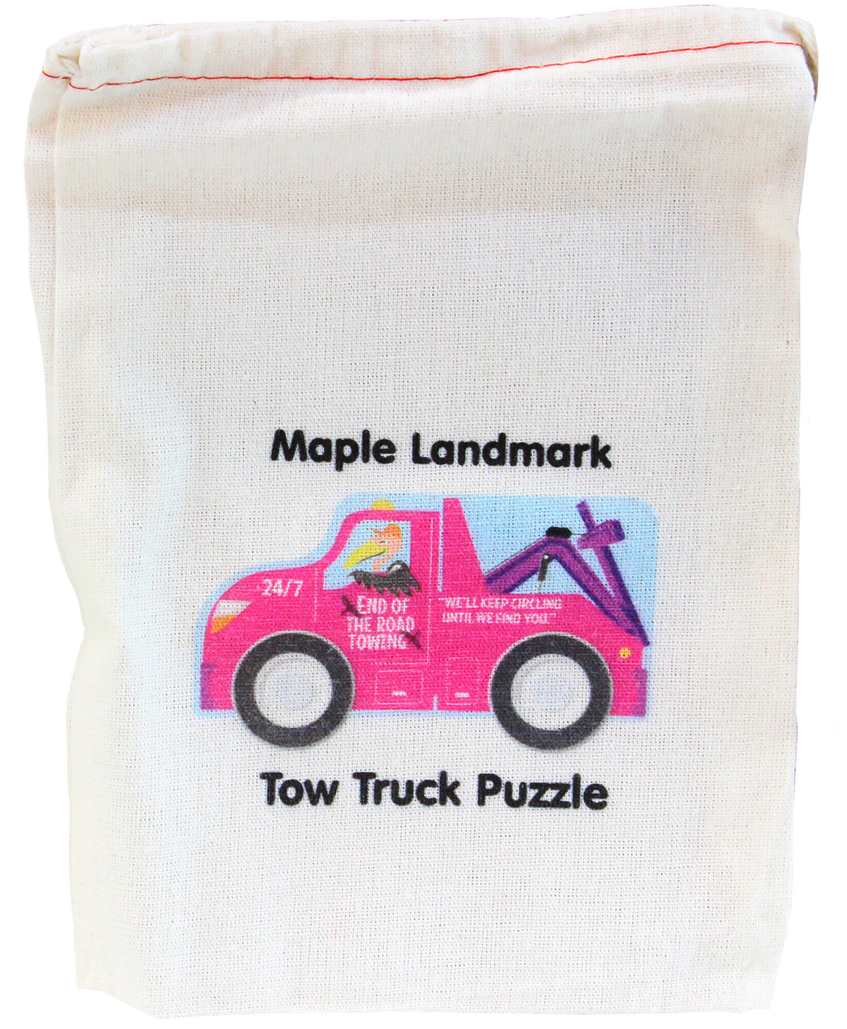 Tow Truck Jigsaw Puzzle | Sustainable Toy | Made in the USA - The Baby Penguin