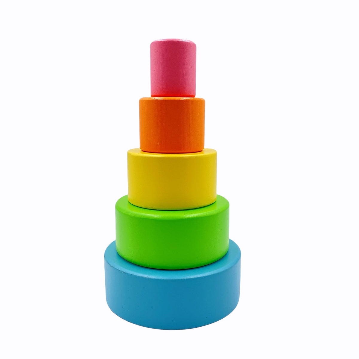 5-Piece Pastel Wooden Nesting Bowl Set by Green Elephant Home and Toys – alternate view 3
