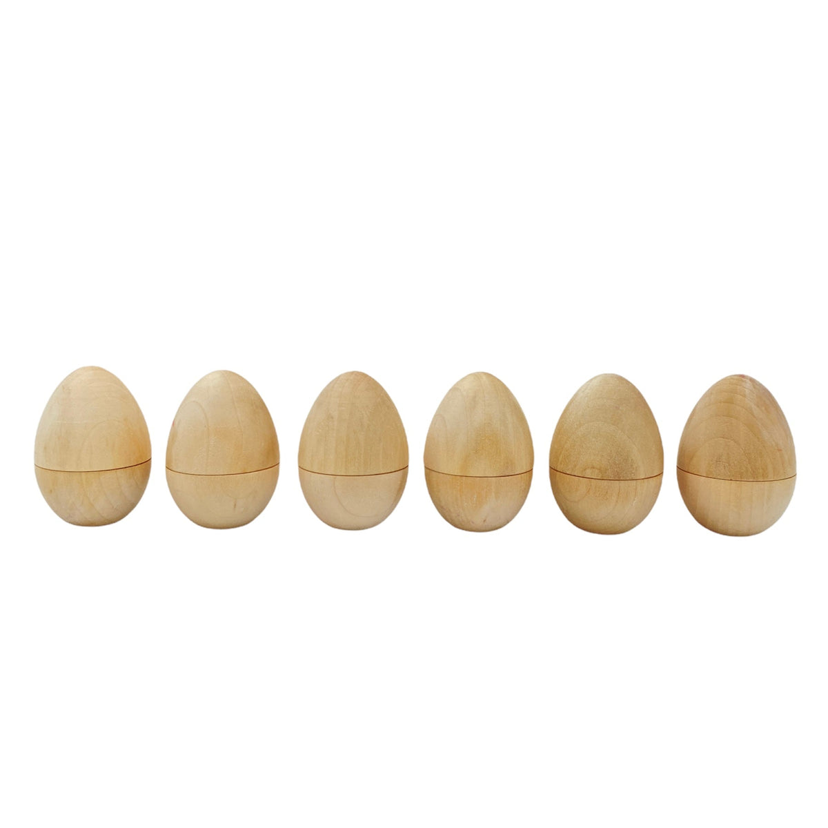 6-Piece Magnetic Natural Wooden Egg Set – product image 3