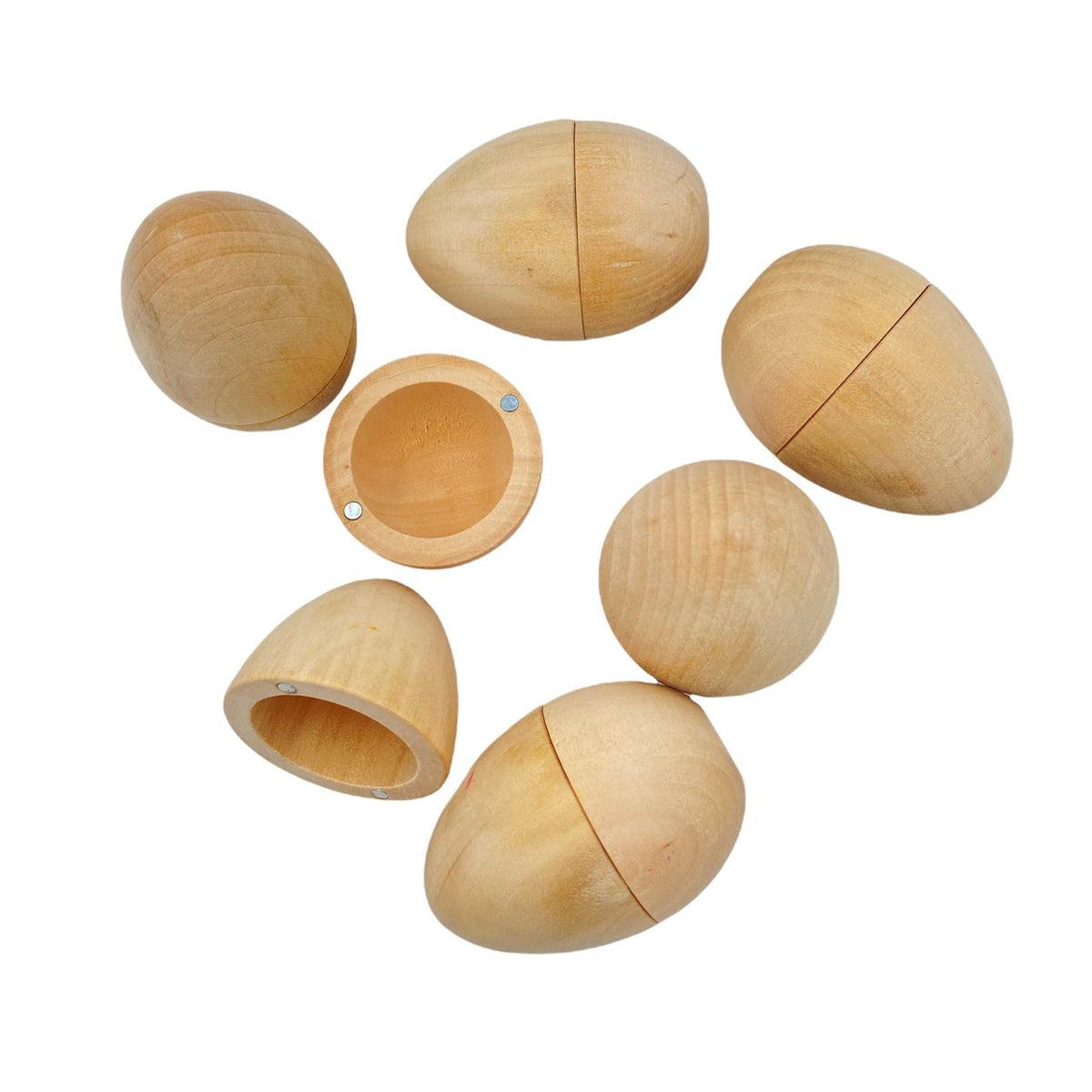 6-Piece Magnetic Natural Wooden Egg Set – product image 4