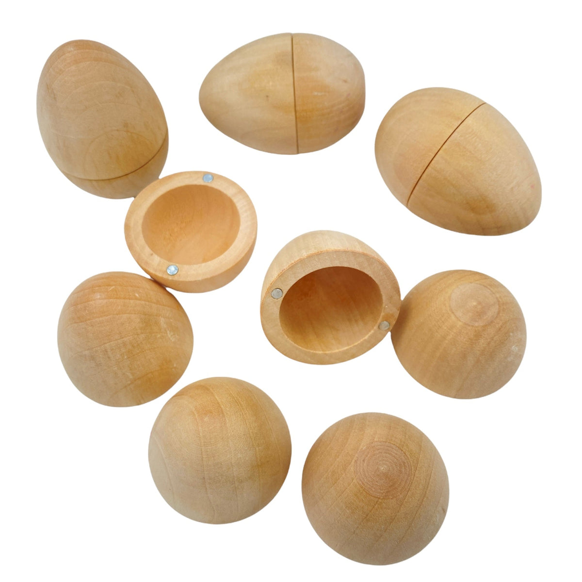 6-Piece Magnetic Natural Wooden Egg Set – product image 5