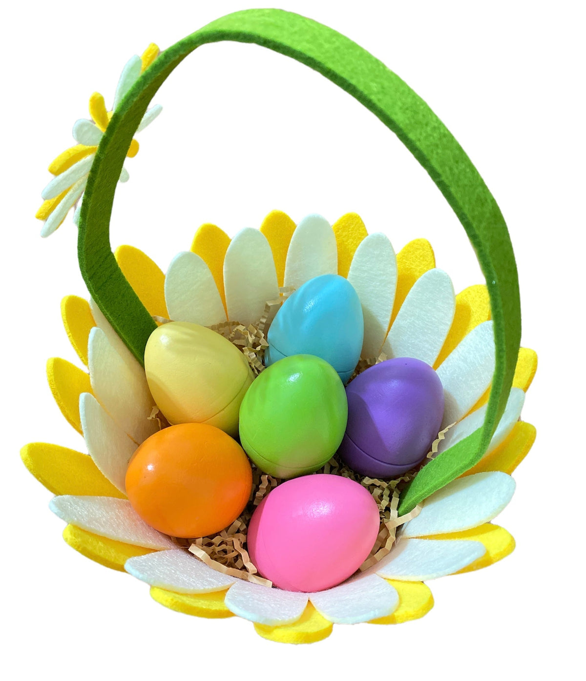 6-Piece Stained Pastel Magnetic Wooden Egg Set by Green Elephant Home and Toys – alternate view 7