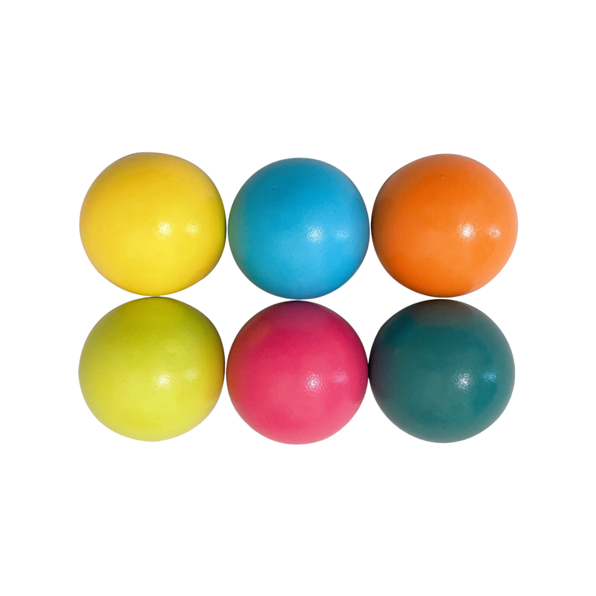 6-Piece Pastel Wooden Balls, 1.8-Inch by Green Elephant Home and Toys – alternate view 2