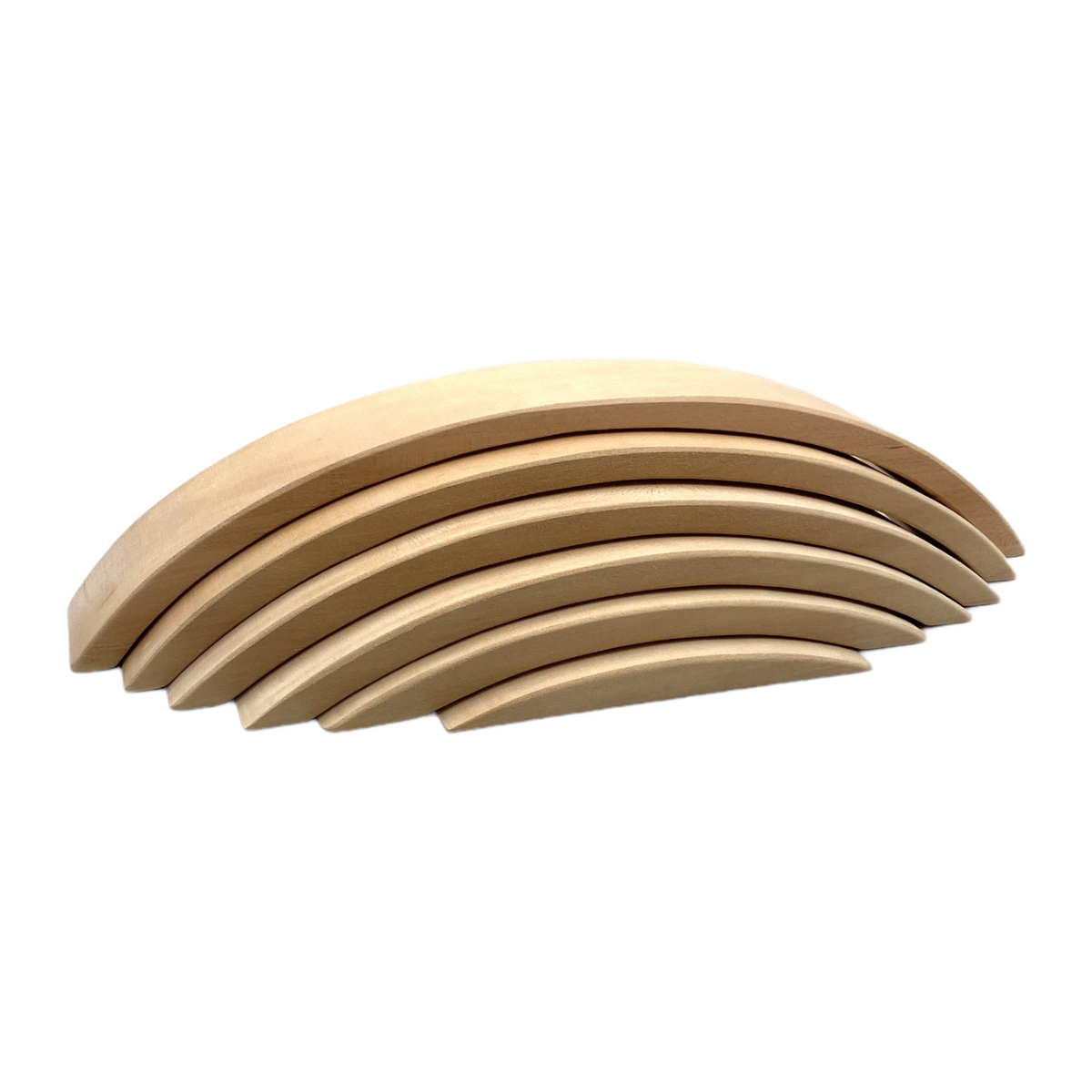 Green Elephant 6-Piece Natural Wooden Bridge Set – product view