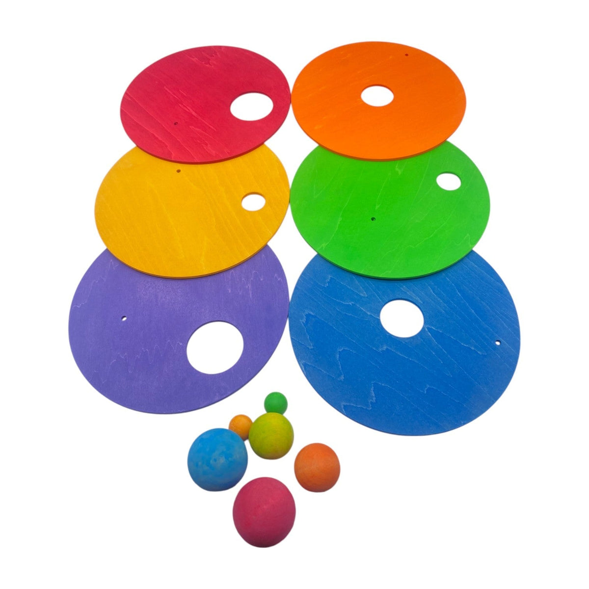 6-Piece Rolling Disc Set with 6 Wooden Balls – additional product view
