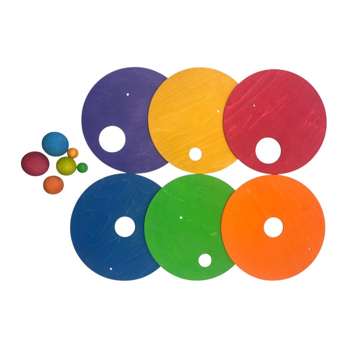 6-Piece Rolling Disc Set with 6 Wooden Balls – additional product view
