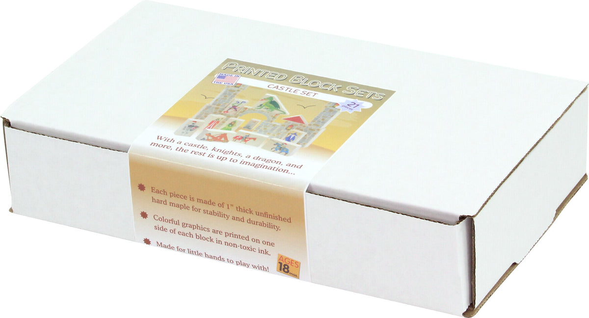 Castle Wooden Block Set | Made in the USA - The Baby Penguin - Blocks