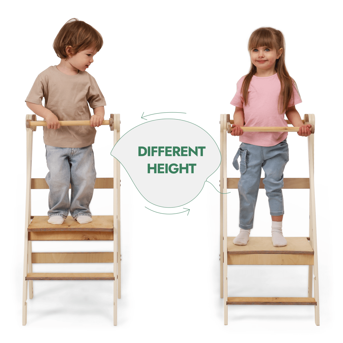 Adjustable learning tower - Kids Step Stool - The Baby Penguin