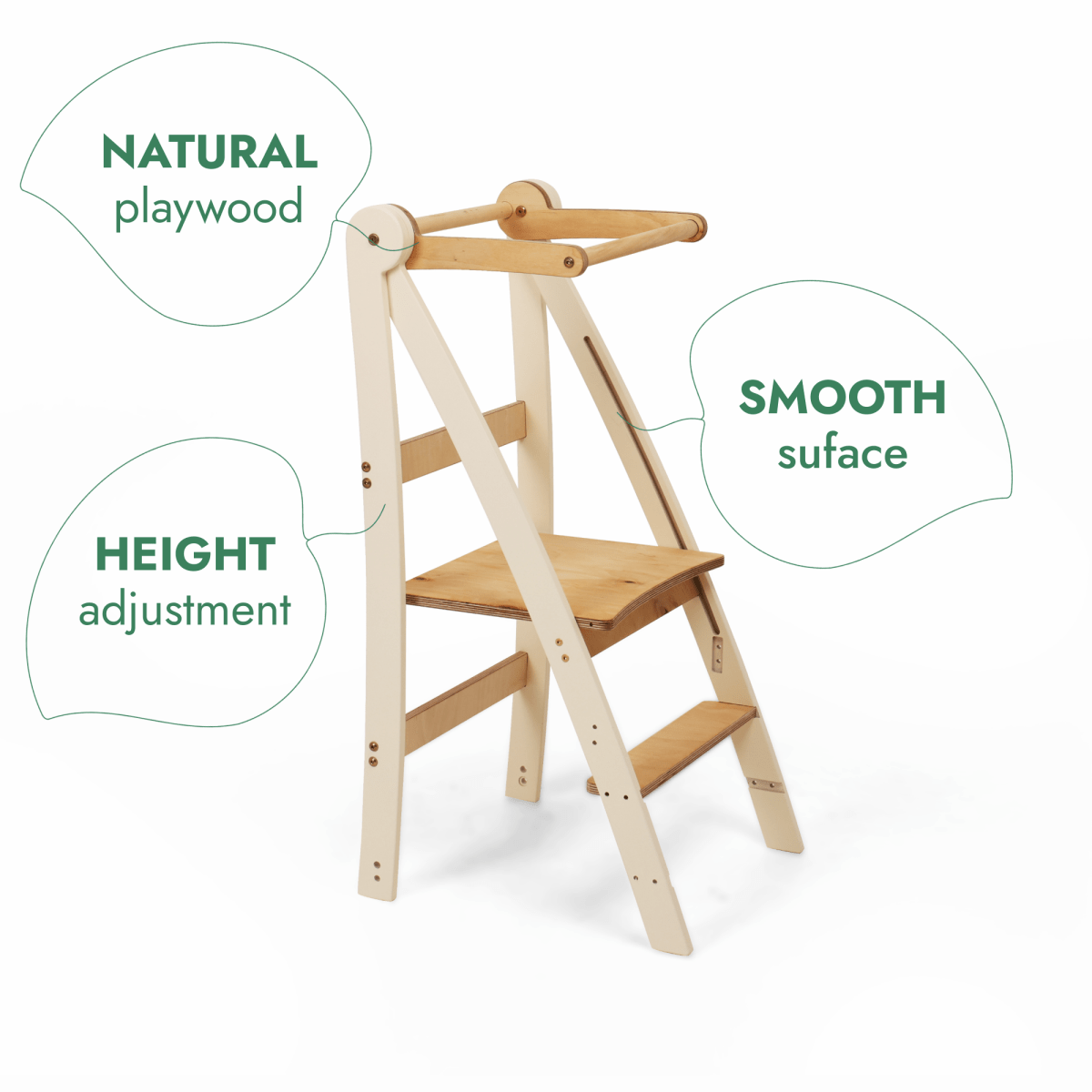 Adjustable learning tower - Kids Step Stool - The Baby Penguin