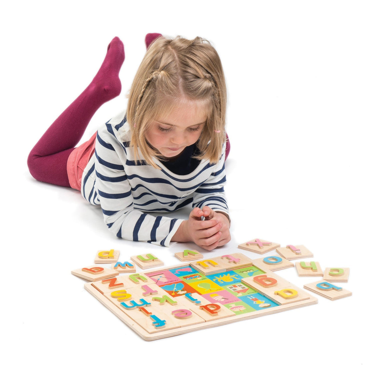Tender Leaf Alphabet Pictures Wooden Letter Puzzle