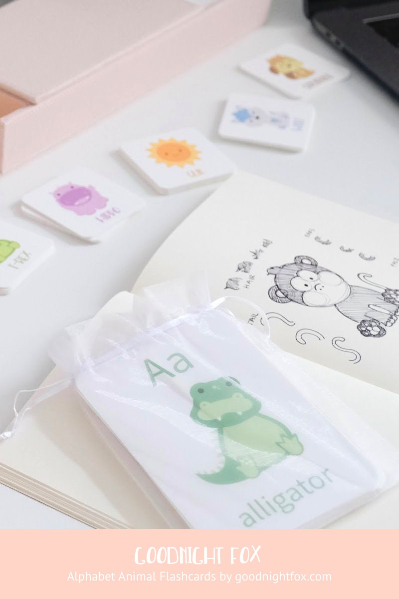 Animal Alphabet Flashcards – A to Z Learning Cards for Toddlers and Preschoolers - The Baby Penguin