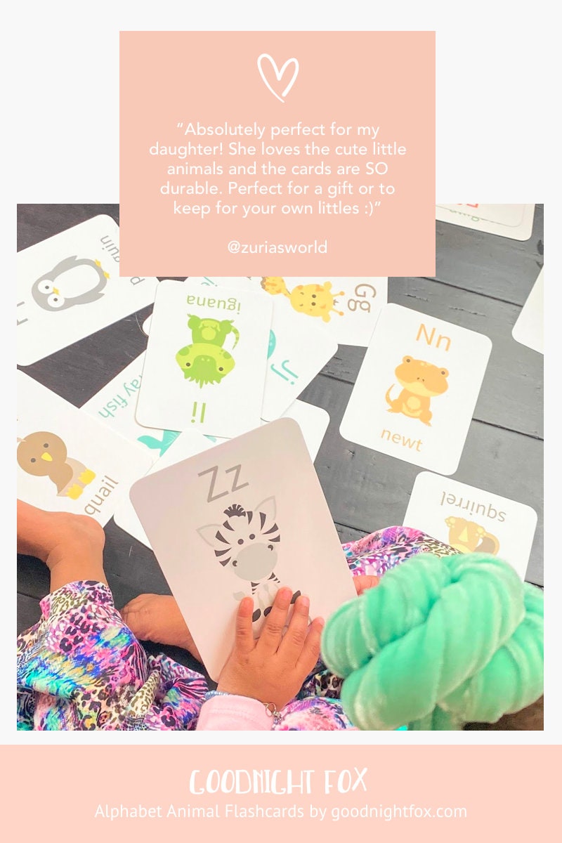 Animal Alphabet Flashcards – A to Z Learning Cards for Toddlers and Preschoolers - The Baby Penguin