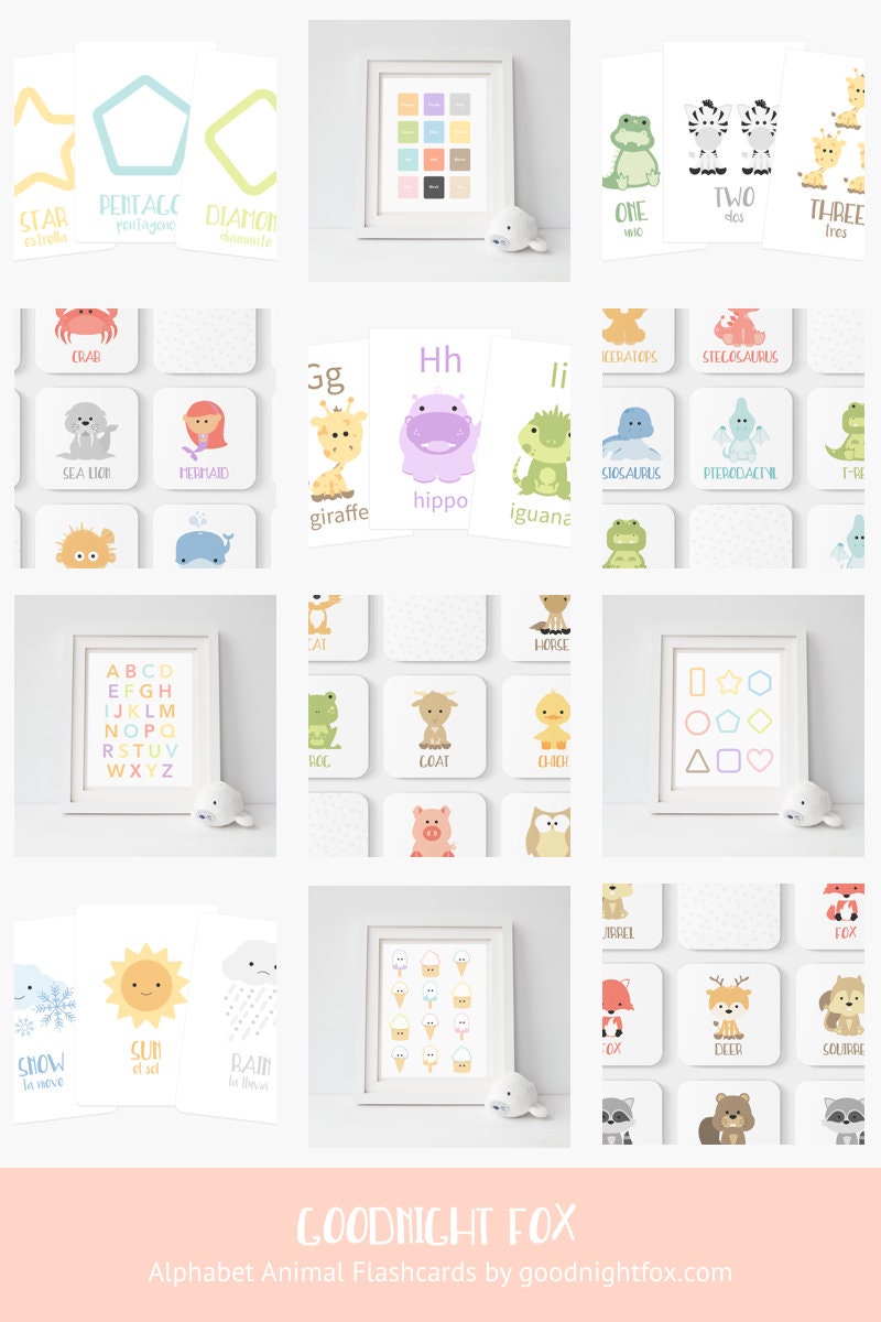 Animal Alphabet Flashcards – A to Z Learning Cards for Toddlers and Preschoolers - The Baby Penguin