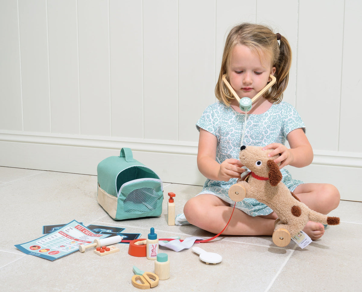 Tender Leaf Animal Rescue Vet Case Pretend Play Set