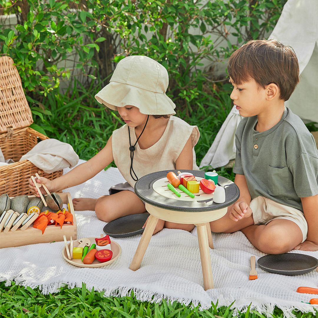 PlanToys Wooden BBQ Pretend Play Set