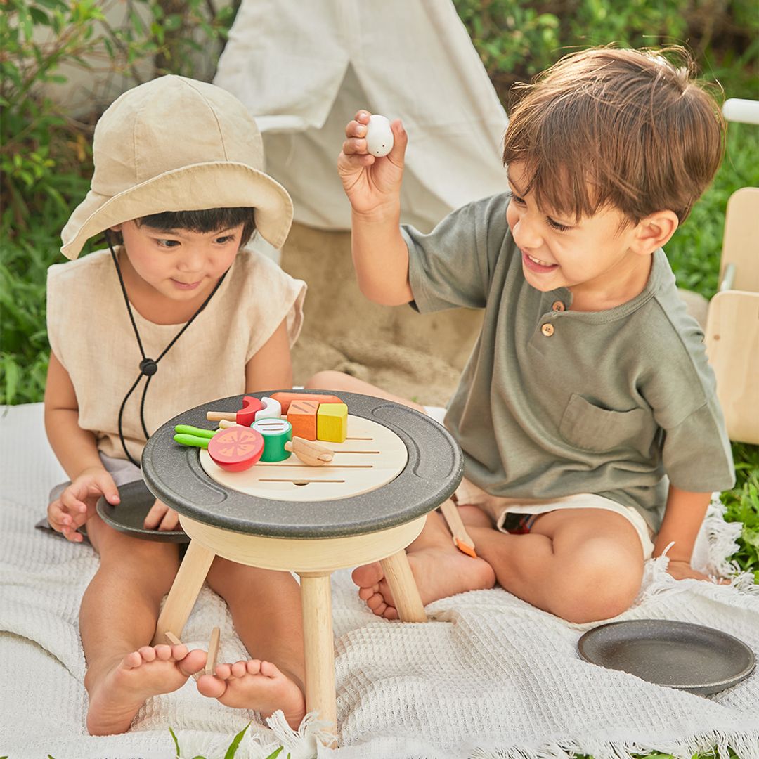 PlanToys Wooden BBQ Pretend Play Set
