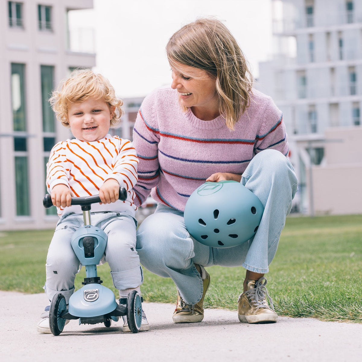 Baby Helmet in Steel – XXS Size for 1-3 Year Old - The Baby Penguin