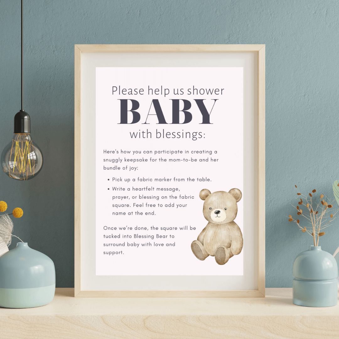 Baby Shower Sign - The Baby Penguin