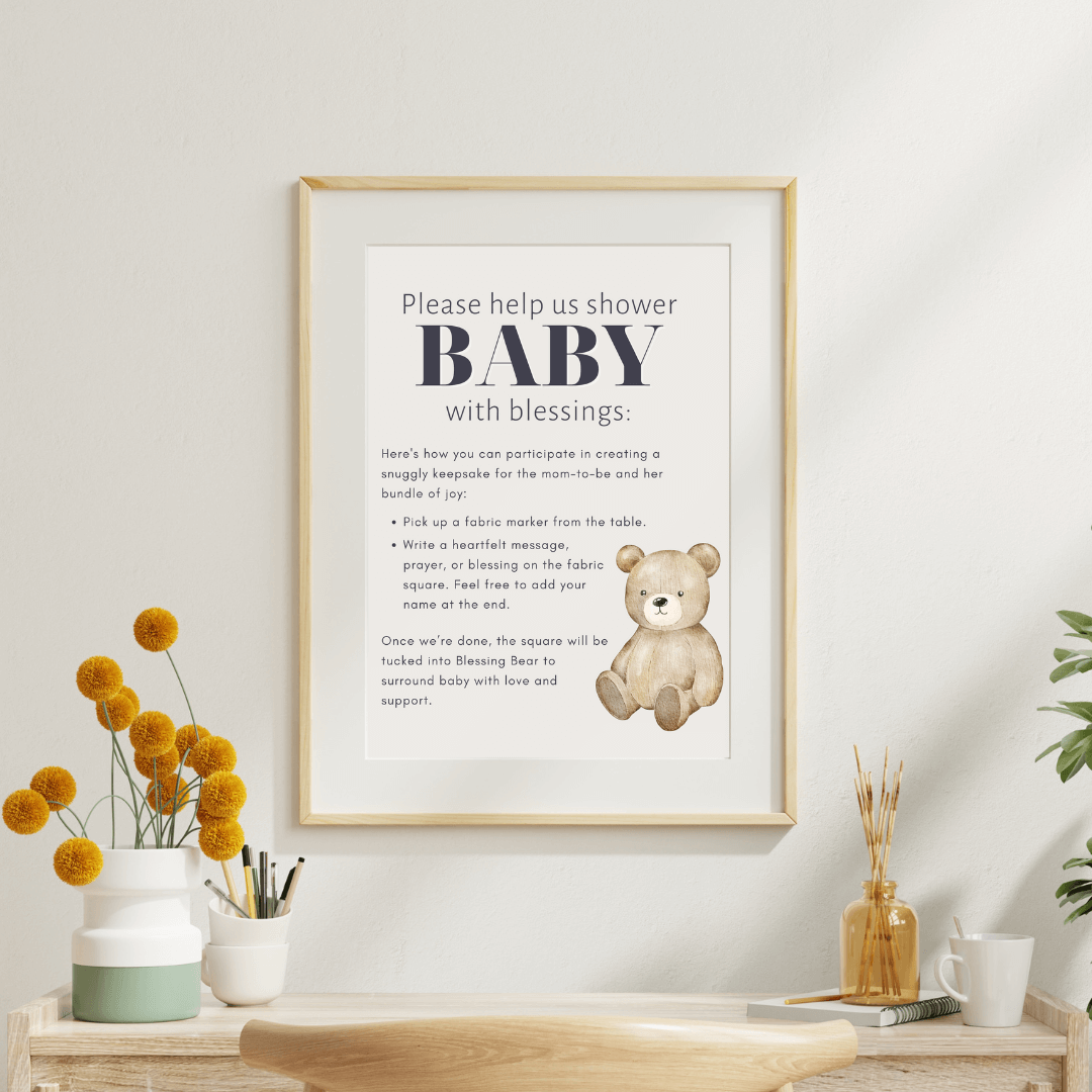 Baby Shower Sign - The Baby Penguin
