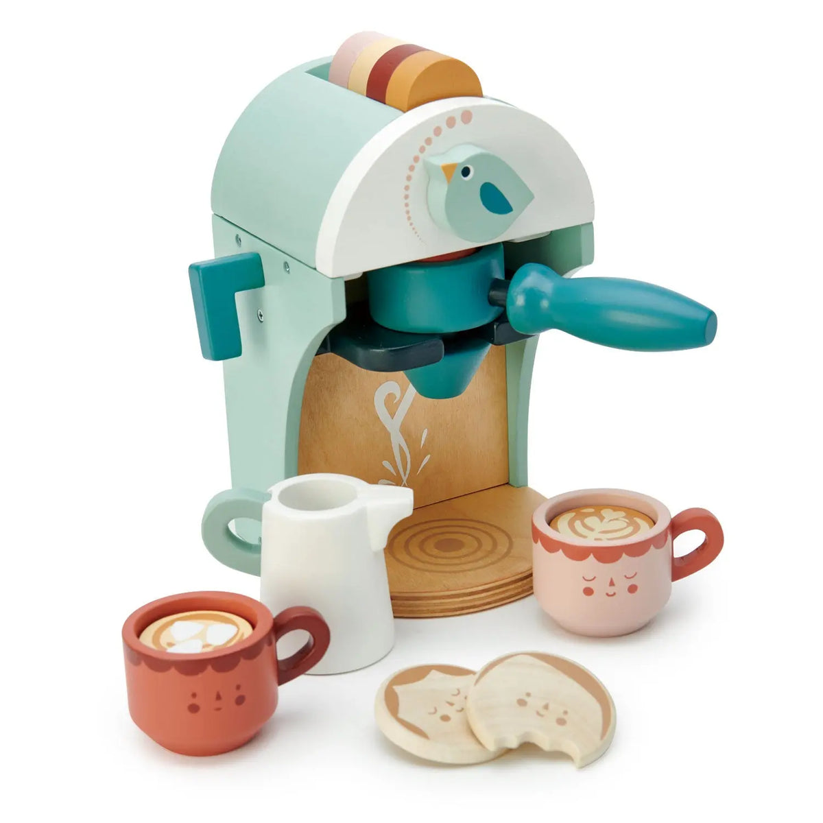 Tender Leaf Babyccino Maker Wooden Coffee Play Set