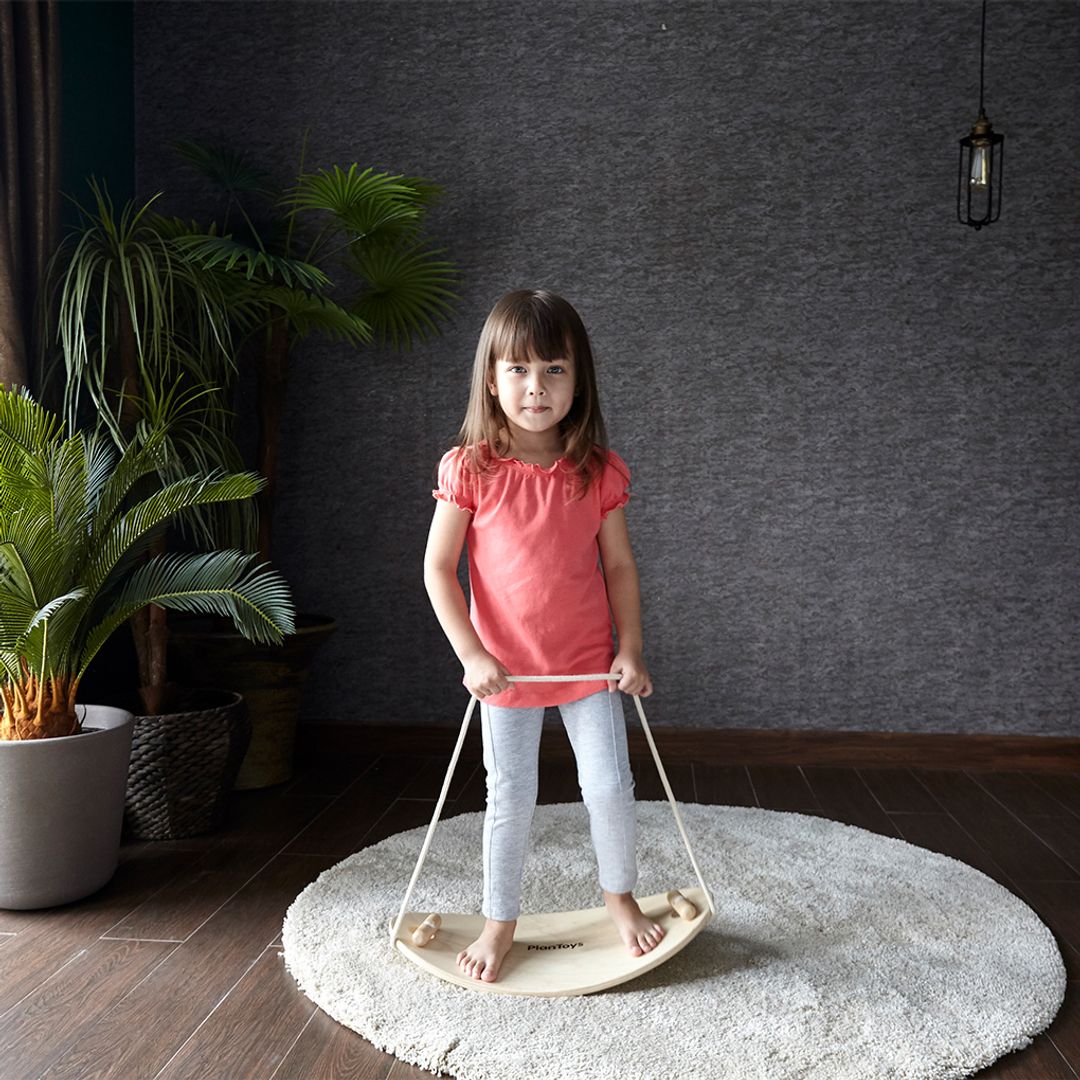 PlanToys Wooden Balance Board with Rope