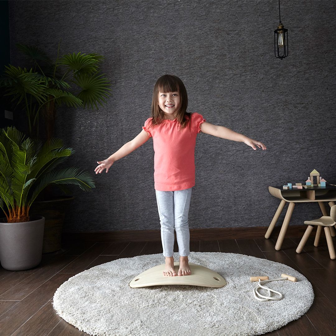 PlanToys Wooden Balance Board with Rope