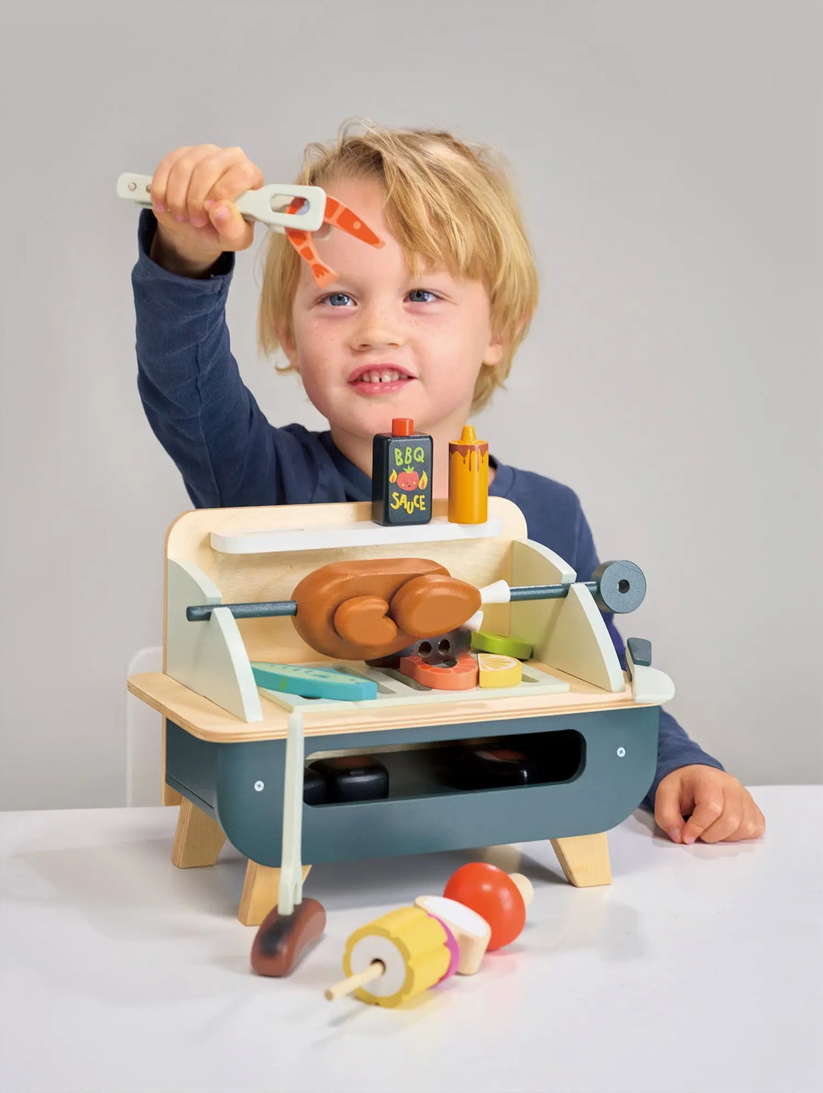Tender Leaf Wooden Barbecue Play Set