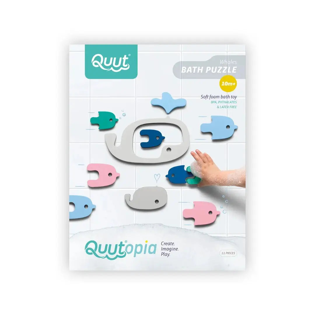 Bath Puzzle Whale – Floating 3D Bath Toy Set | | The Baby Penguin