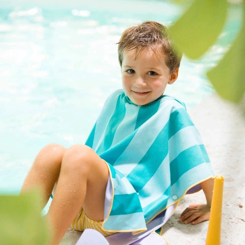 Beach Poncho – Quick-Drying Microfiber Kids Towel - The Baby Penguin