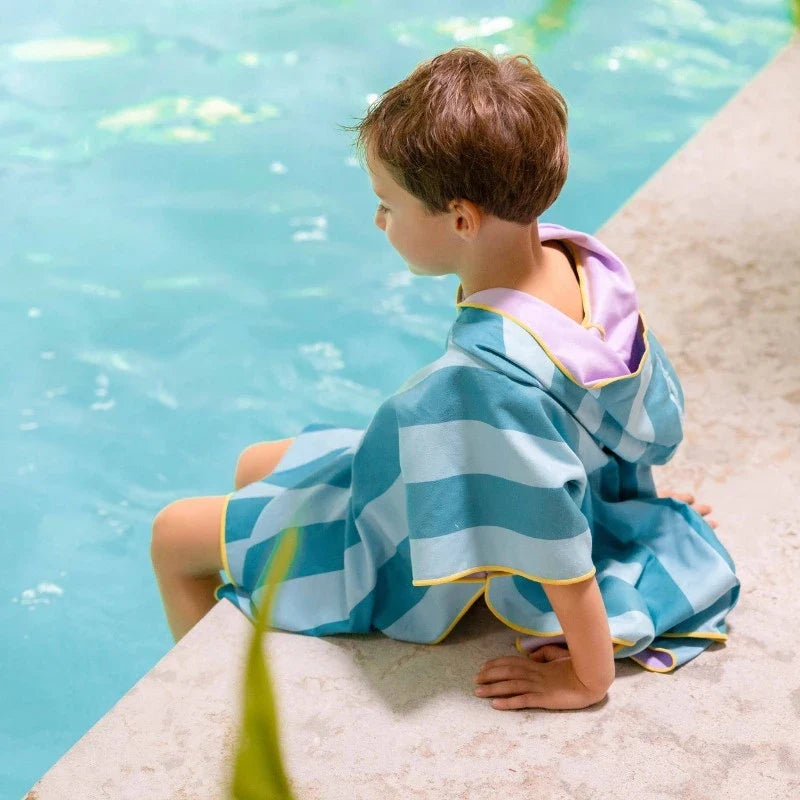 Beach Poncho – Quick-Drying Microfiber Kids Towel - The Baby Penguin