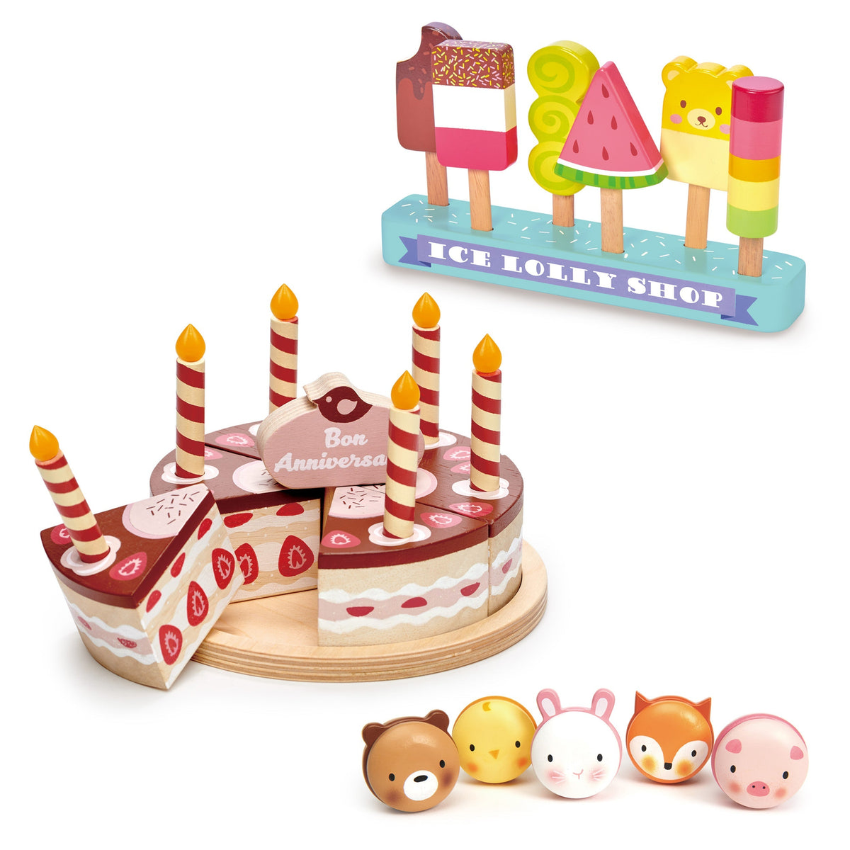 Tender Leaf Birthday Party Wooden Play Food Collection