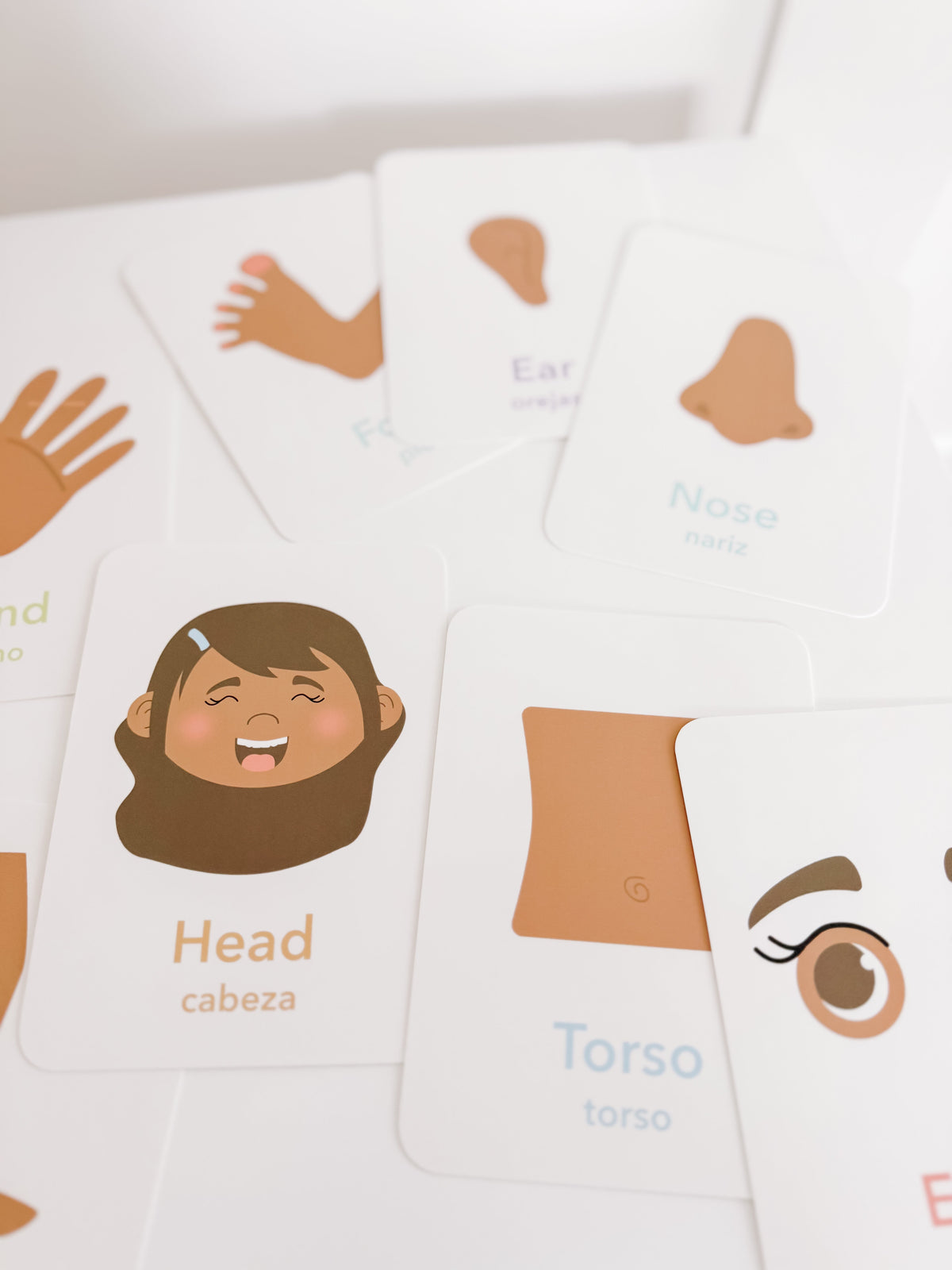 Body Parts Flashcards - The Baby Penguin