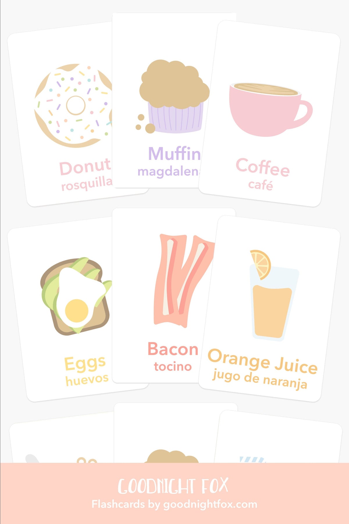 Breakfast Flashcards - The Baby Penguin