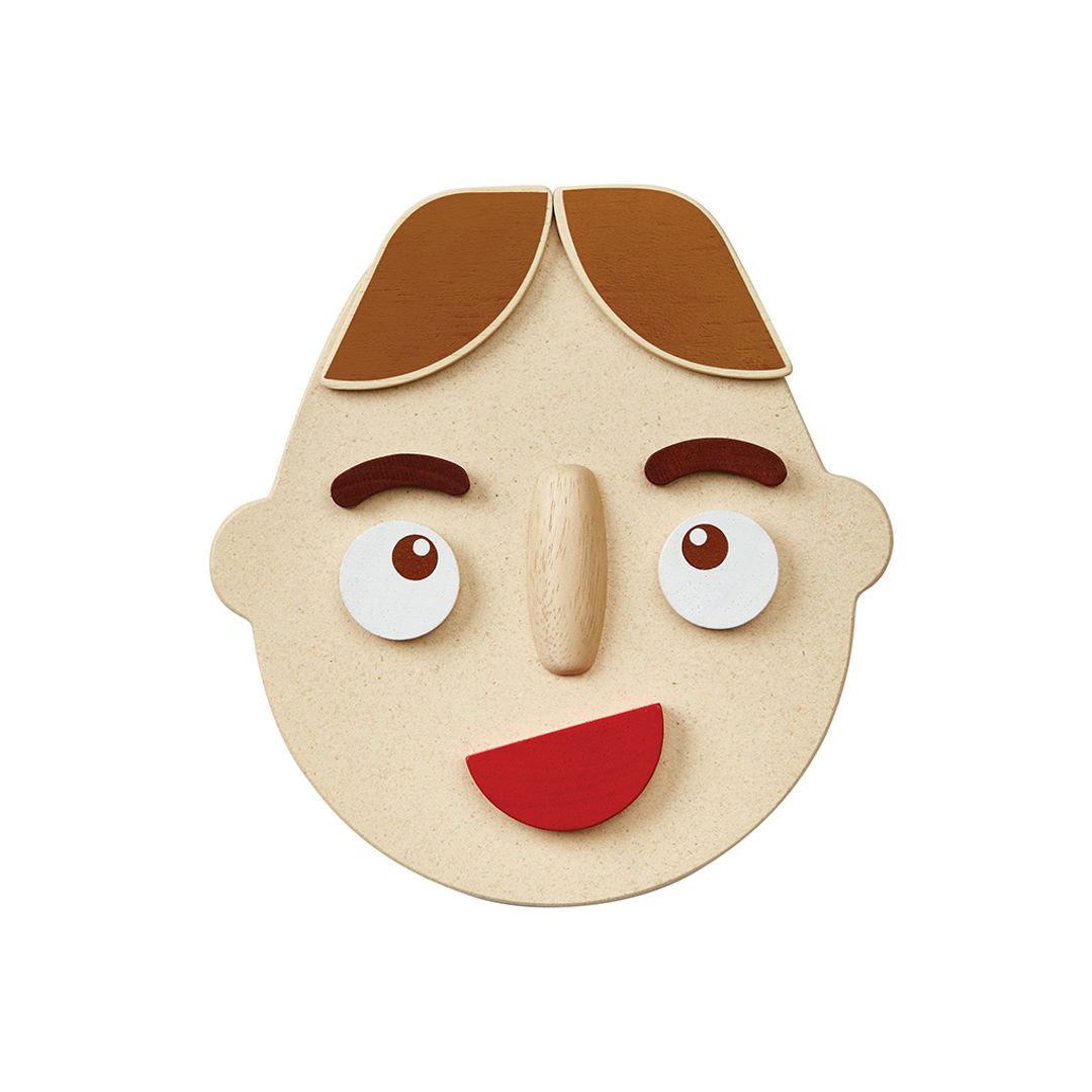 PlanToys Build a Face Wooden Emotion Play Set