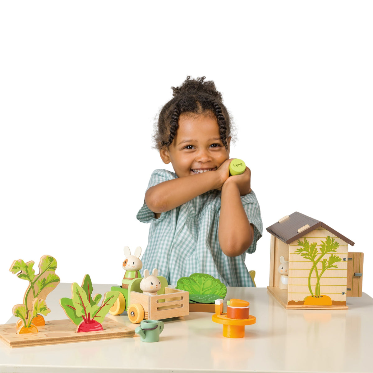 Tender Leaf Bunny's Carrot Patch Wooden Play Set