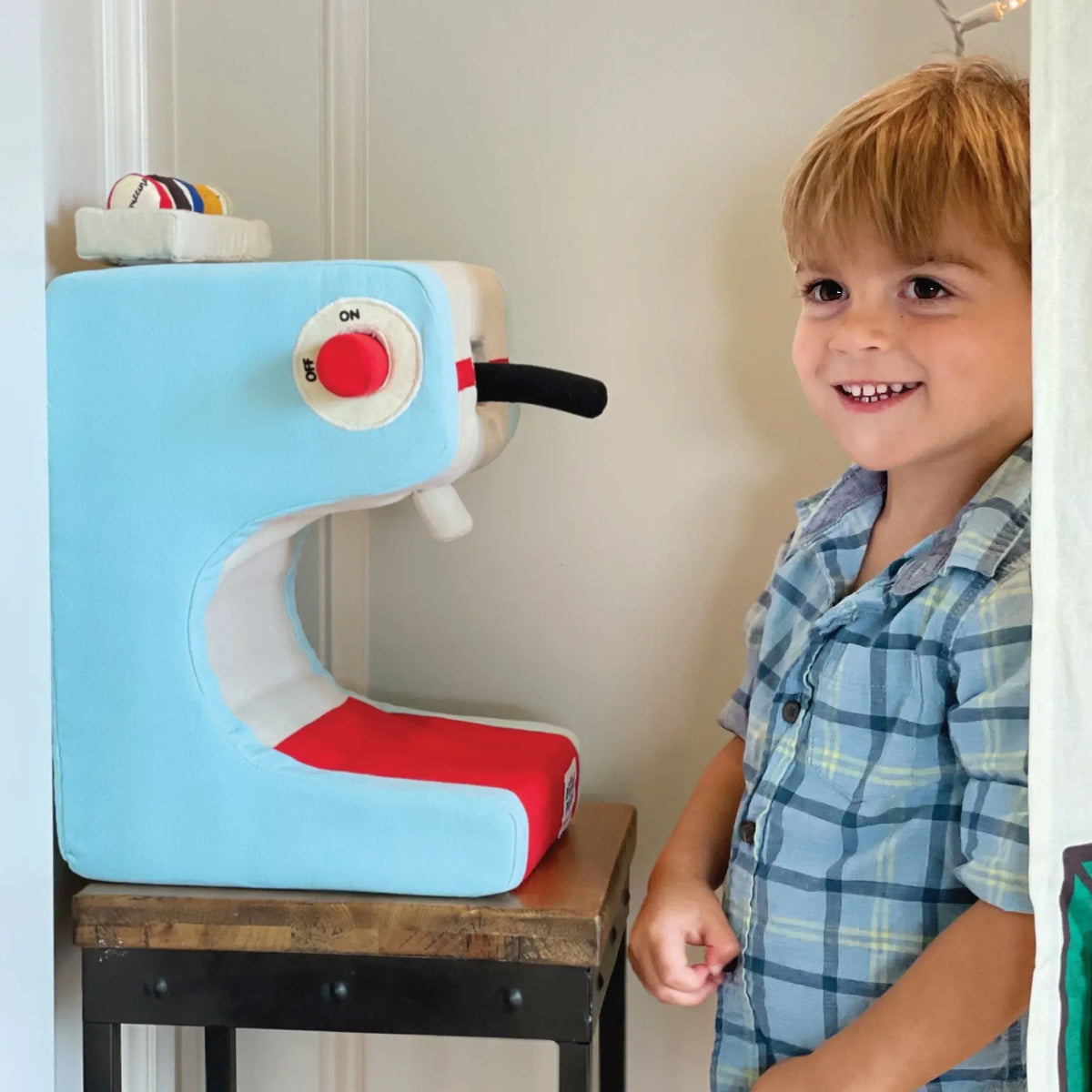 Café Doorway Storefront with Coffee making machine | Doorway play space | The Baby Penguin