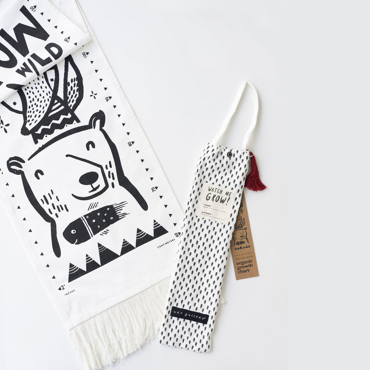 Canvas Growth Chart - Woodland - The Baby Penguin