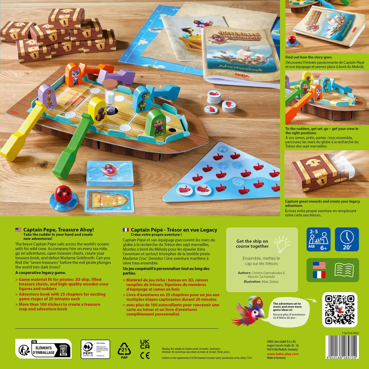 Capt'n Pepe: Treasure Ahoy! HABA USA Strategy Games