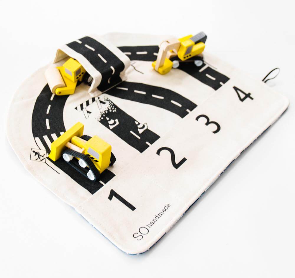 Car Play Mat: "The fun mat is so easy to travel with!" - The Baby Penguin