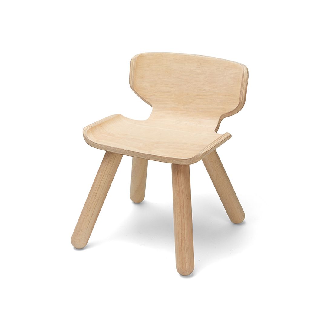 PlanToys Kids Contoured Wooden Chair