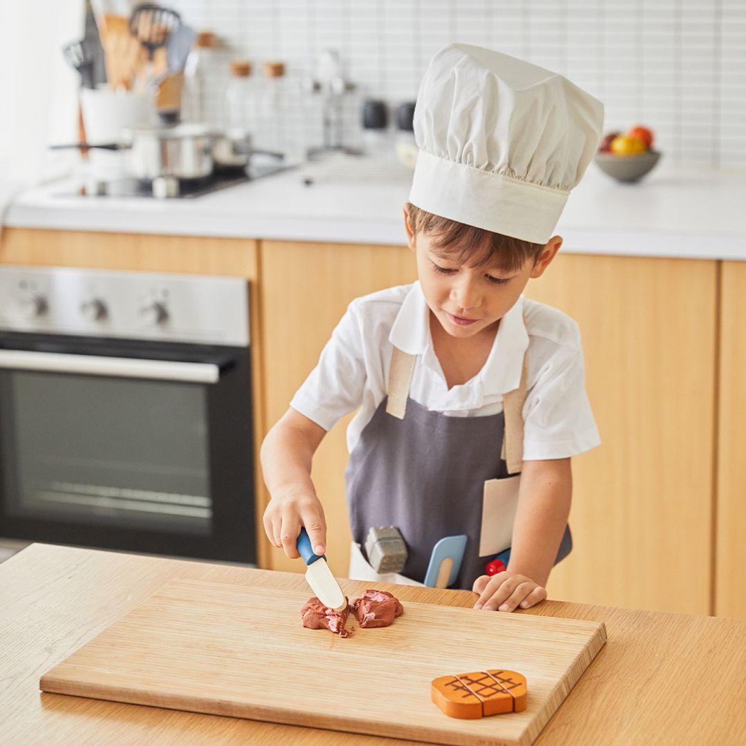 PlanToys Pretend Play Chef Set with Apron and Hat