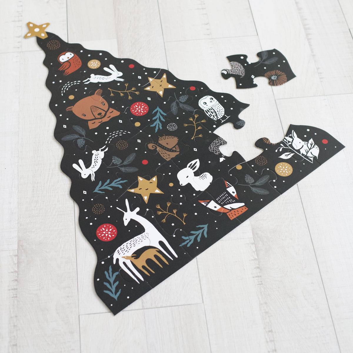 Christmas Tree Floor Puzzle - The Baby Penguin